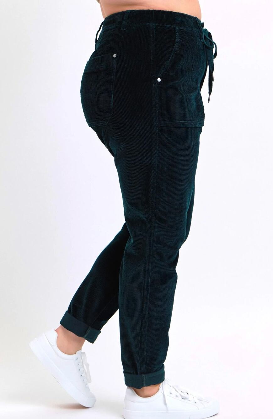 JUDY BLUE Jogger Hunter Green Corduroy Drawstring 7 / 28